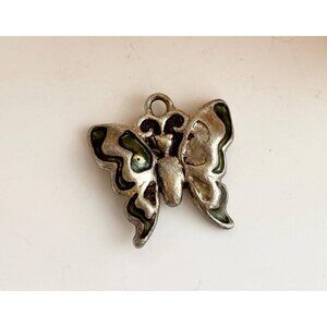 Beautiful Butterfly Shaped 925 Stamped Sterling Silver Vintage Pendant | Charm